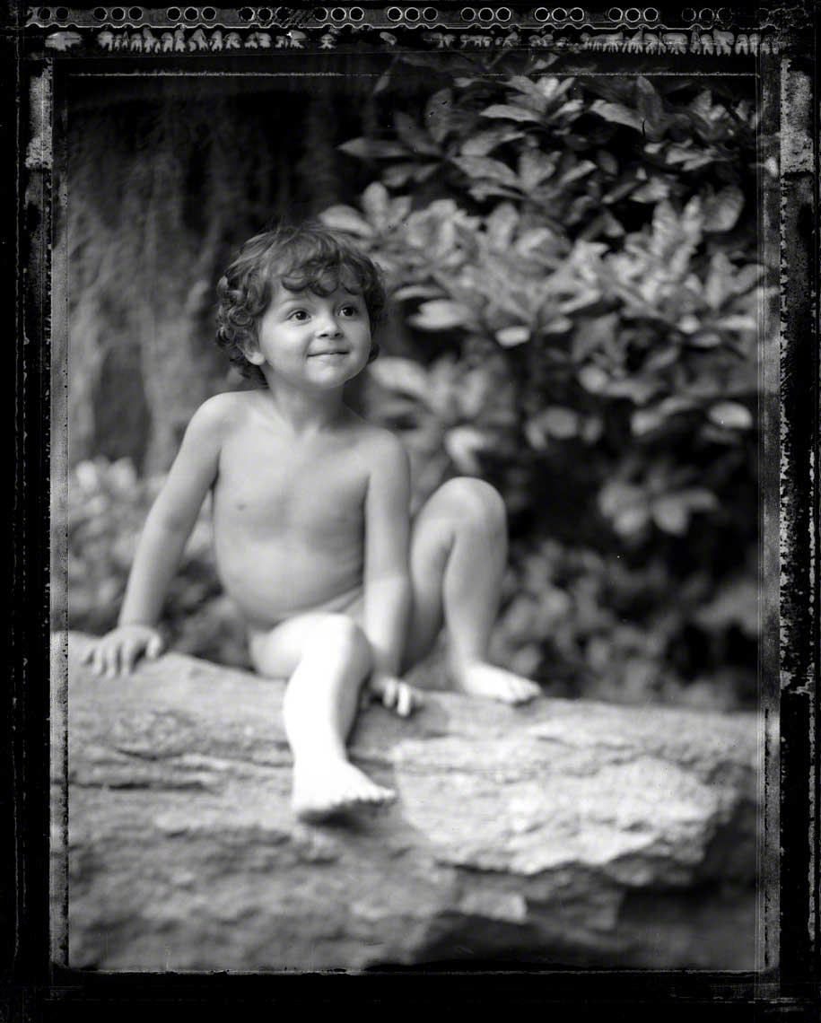 Child on a Log